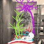 Thi công tiểu cảnh cây giả tại công trình nhà anh Thanh – Lê Trọng Tấn, Hà Đông